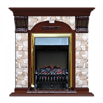 Арочный Арбат (красное дерево)+Fobos Brass