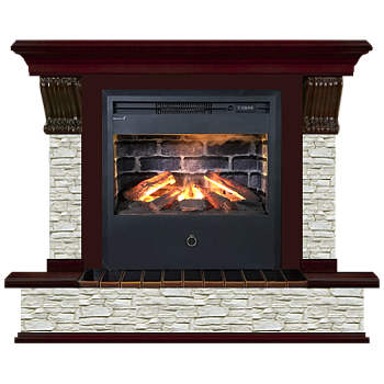 Панорама грот однотонный (красное дерево)+Samba 3D