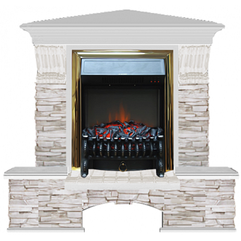 Бостон К Мисхор угловой (беленый дуб)+Fobos Brass