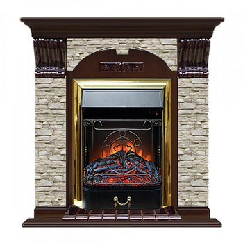 Арочный Грот однотонный (дуб)+Majestic Brass