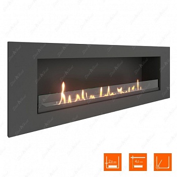 Биокамин SteelHeat LONG 1200 XL стекло