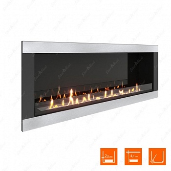 Биокамин SteelHeat ONE-H 1700 стекло + стемалит