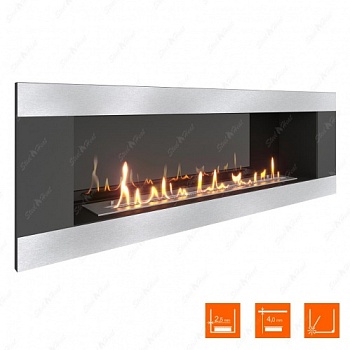 Биокамин SteelHeat LONG-H 1200 XL стемалит