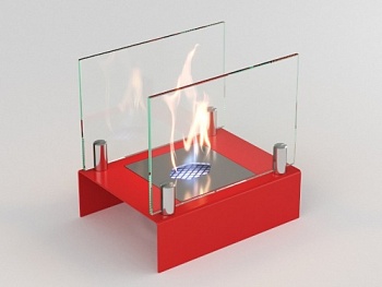 Настольный биокамин Lux Fire "Арлекино" S Красный