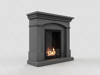 Биокамин Lux Fire с порталом Орел 24, графит