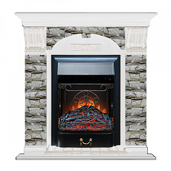 Арочный Алтай (белый)+Majestic Black