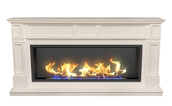 Биокамин в линейном портале "Русский огонь" Бордо