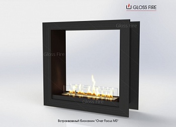 Встраиваемый биокамин Очаг Focus MS-арт.011