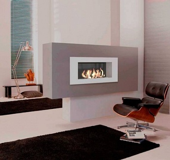 Биокамин ZeFire Elliot 900 белый со стемалитом