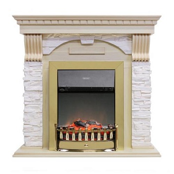 Dublin арочный сланец крем (слоновая кость)+Lydon Brass