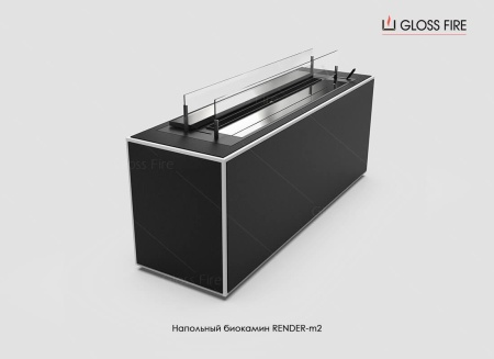 Напольный биокамин Биокамин Gloss Fire Render-m2 по цене 79 400 руб.
