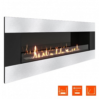 Биокамин SteelHeat GRAND-H 1200 XL стекло + стемалит