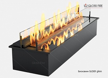 Дизайнерский биокамин Биокамин Gloss Fire Slider glass
