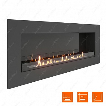 Биокамин SteelHeat GRAND 1500 стекло + стемалит