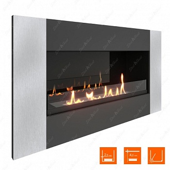 Биокамин SteelHeat GRAND-V 900 стекло + стемалит