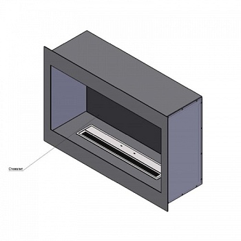 Встраиваемый очаг BioKer/DP design Стандарт 630х948х300 мм