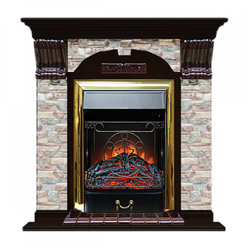 Арочный Грот цветной (венге)+Majestic Brass