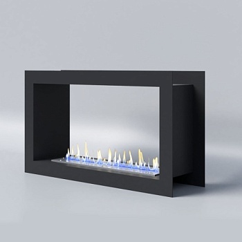 Биокамин "Русский огонь" Честер Сквозной 700 встраиваемый