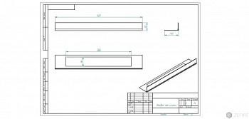 Стекло декоративное для биокаминов Elliot 1200 Long, Sirius 1200 Long и Flagman 1000 Long