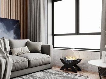 Биокамин "Русский огонь" Император черный