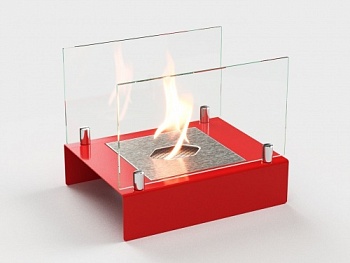 Настольный биокамин Lux Fire "Арлекино" M Красный