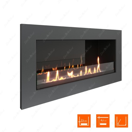 Биокамин SteelHeat ONE 800 XL стекло + стемалит по цене 38 496 руб.