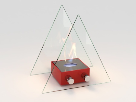 Настольный биокамин Lux Fire "Вулкан" S Красный по цене 15 400 руб.