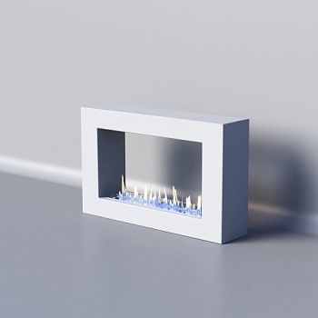 Биокамин "Русский огонь" Холл 650 настольный белый