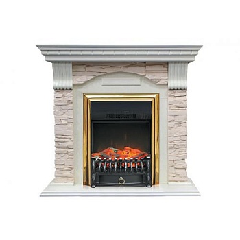 Dublin арочный сланец шампань (слоновая кость)+Fobos FX Black