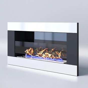 Биокамин "Русский огонь" Модерн 800V встраиваемый с декоративным стеклом (стемалитом)