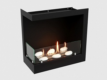 Встроенный биокамин Lux Fire Угловой 490 S (левый угол)