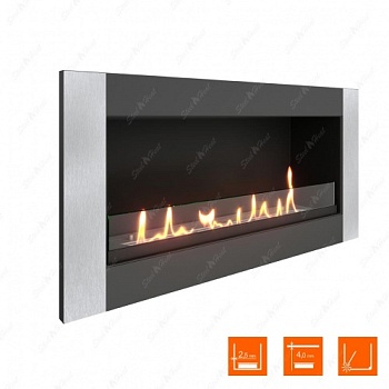 Биокамин SteelHeat ONE-V 800 XL стекло