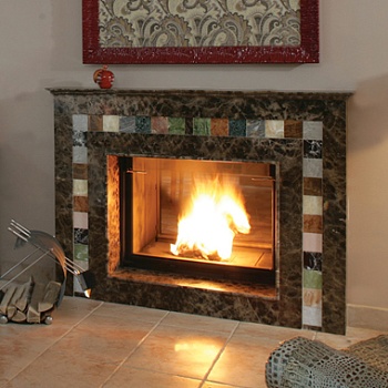 Биокамин Bioteplo Салтворд из мрамора